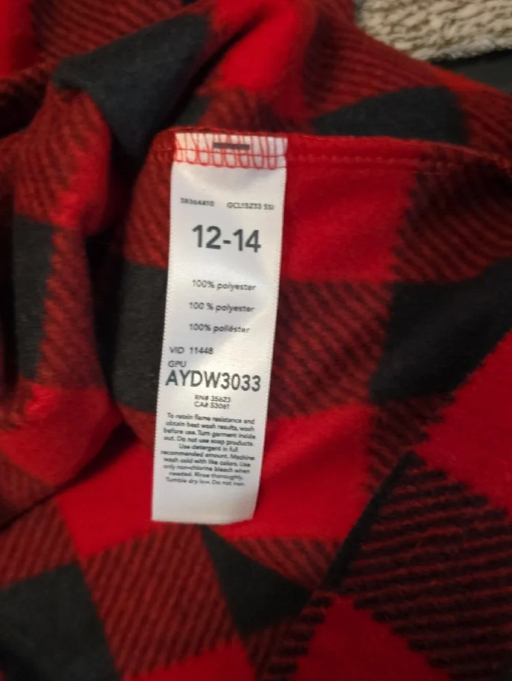 Carter's Red & Black Buffalo Plaid Long-Sleeve PJs